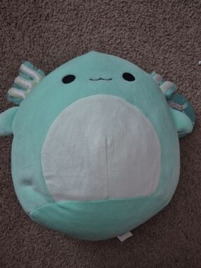 Squishmallows Mint Green and White Axolotl Plush